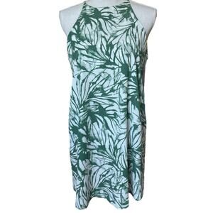 Tyche Green White Summer Dress Small